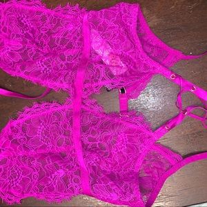 Victoria’s Secret Very Sexy Lacy Lace-Up Crotchless Teddy